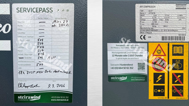 Atlas Copco SF FF mit neuem Aggregat